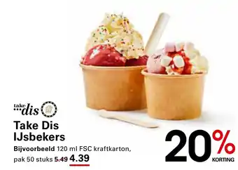 Sligro Take Dis IJsbekers aanbieding