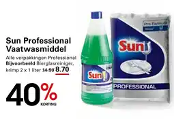 Sligro Sun Professional Vaatwasmiddel aanbieding