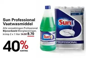 Sligro Sun Professional Vaatwasmiddel aanbieding