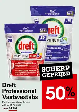 Sligro Dreft ProfessionalVaatwastabs aanbieding