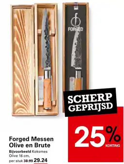 Sligro Forged Messen Olive en Brute aanbieding