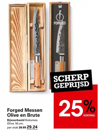 Sligro Forged Messen Olive en Brute aanbieding