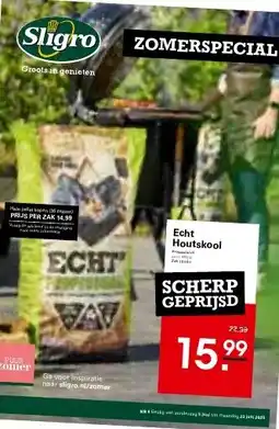 Sligro Echt Houtskool aanbieding