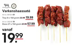 Sligro Varkenshaassaté aanbieding