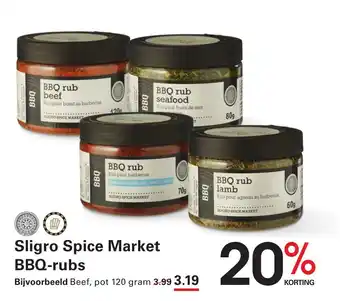 Sligro Sligro Spice Market BBQ rubs aanbieding