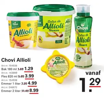 Sligro Chovi Allioli aanbieding