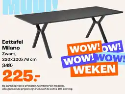 Kwantum Eettafel Milano aanbieding