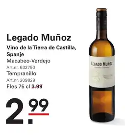Sligro Legado Muñoz aanbieding