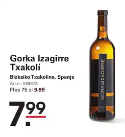 Sligro Gorka Izagirre Txakolí aanbieding