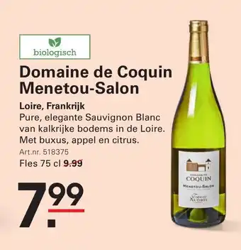 Sligro Domaine de Coquin Menetou-Salon aanbieding