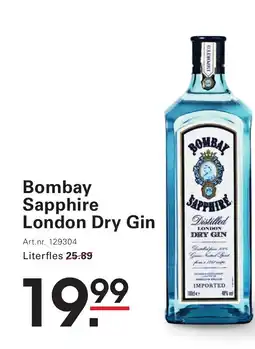 Sligro Bombay Sapphire London Dry Gin aanbieding