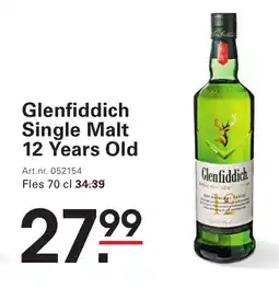 Sligro Glenfiddich Single Malt 12 Years Old aanbieding