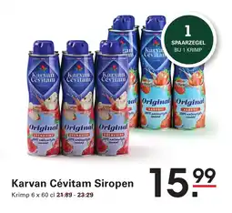 Sligro Karvan Cévitam Siropen aanbieding