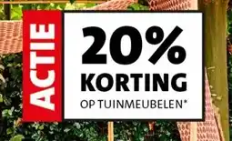 Intratuin 20% KORTING OP TUINMEUBELEN* aanbieding