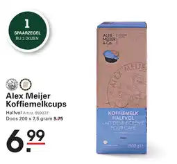 Sligro Alex Meijer Koffiemelkcups aanbieding