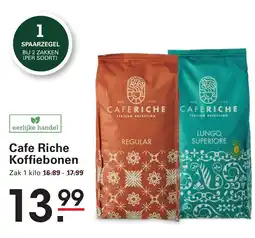 Sligro Cafe Riche Koffiebonen aanbieding