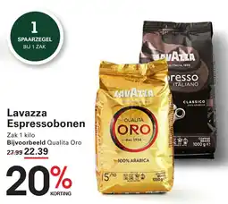 Sligro Lavazza Espressobonen aanbieding