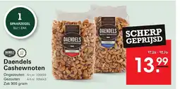 Sligro Daendels Cashewnoten aanbieding