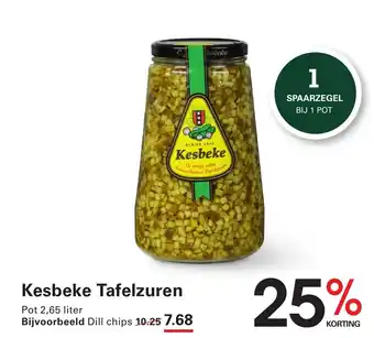 Sligro Kesbeke Tafelzaren aanbieding