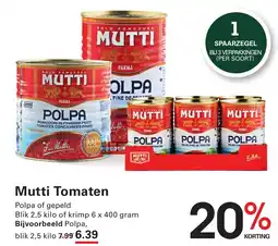 Sligro Mutti Tomaten aanbieding