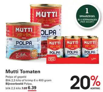 Sligro Mutti Tomaten aanbieding