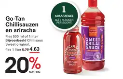 Sligro Go-Tan Chillisauzen en sriracha aanbieding