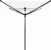 Bol.com Brabantia Lift-O-Matic Droogmolen met Grondanker en Beschermhoes - 60 m - Metallic Grey aanbieding