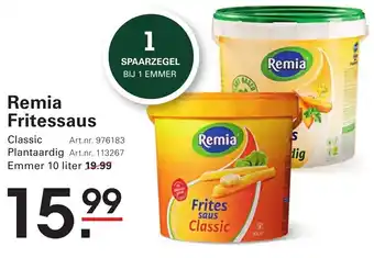 Sligro Remia Fritessaus aanbieding