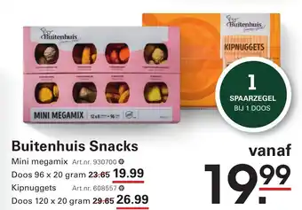 Sligro Buitenhuis Snacks aanbieding