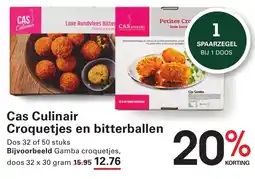 Sligro Cas Culinair Croquetjes en bitterballen aanbieding