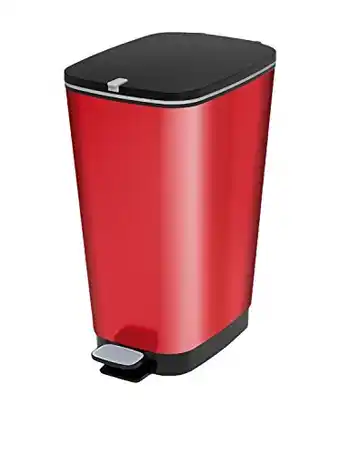 Amazon Kis afvalbak Chic 45 liter in rood, plastic, 29x44,5 x 60,5 cm aanbieding