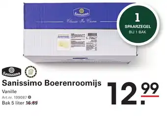 Sligro Sanissimo Boerenroomijs aanbieding