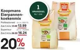 Sligro Koopmans Eierpannen koekenmix aanbieding