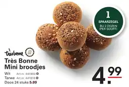 Sligro Très Bonne Mini broodjes aanbieding