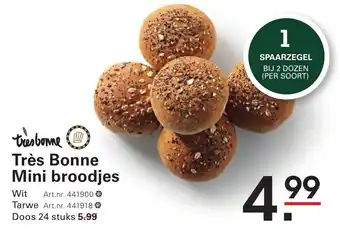 Sligro Très Bonne Mini broodjes aanbieding