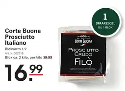 Sligro Corte Buona Prosciutto Italiano aanbieding