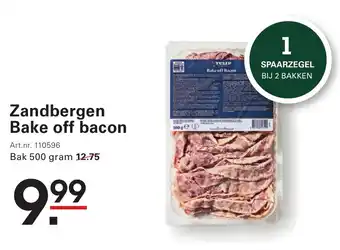 Sligro Zandbergen Bake off bacon aanbieding