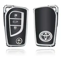 ANWB Dutch Shield Sleutelhoesje Toyota zwart C3 Zwart-Zilver aanbieding