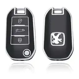 ANWB Dutch Shield Sleutelhoesje Citroën zwart A3 Zwart-Zilver aanbieding