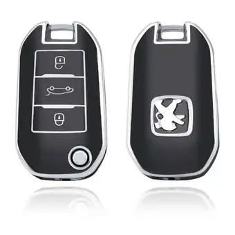 ANWB Dutch Shield Sleutelhoesje Citroën zwart A3 Zwart-Zilver aanbieding