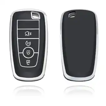 ANWB Dutch Shield Sleutelhoesje Ford zwart B4 Zwart-Zilver aanbieding