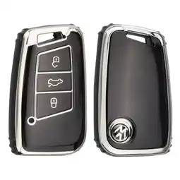 ANWB Dutch Shield Sleutelhoesje VW Skoda zwart Zwart-Zilver aanbieding