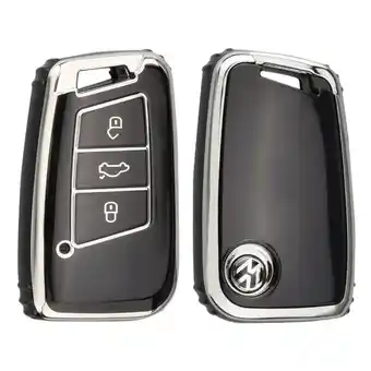ANWB Dutch Shield Sleutelhoesje VW Skoda zwart Zwart-Zilver aanbieding