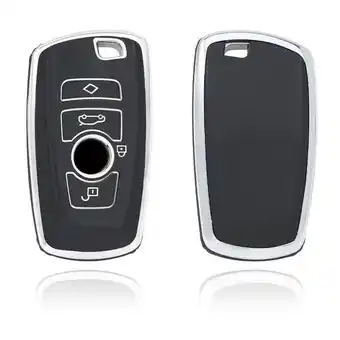 ANWB Dutch Shield Sleutelhoesje BMW zwart A4 Zwart-Zilver aanbieding
