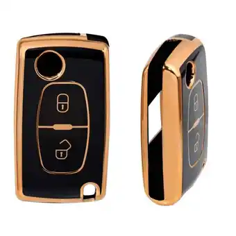 ANWB Dutch Shield Sleutelhoesje Citroën goud D2 Zwart-Goud aanbieding