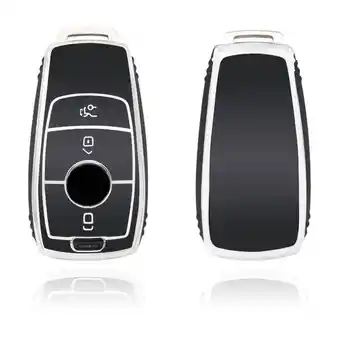ANWB Dutch Shield Sleutelhoesje Mercedes zwart B3 Zwart-Zilver aanbieding