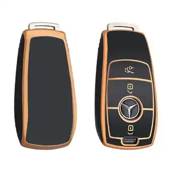 ANWB Dutch Shield Sleutelhoesje Mercedes goud B3 Zwart-Goud aanbieding