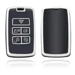 ANWB Dutch Shield Sleutelhoesje Landrover zwart B Zwart-Zilver aanbieding