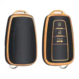ANWB Dutch Shield Sleutelhoesje Toyota goud B3 Zwart-Goud aanbieding