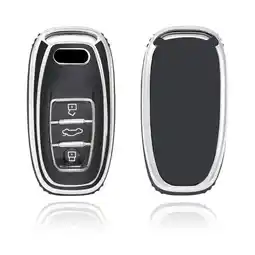 ANWB Dutch Shield Sleutelhoesje Audi zwart A3 Zwart-Zilver aanbieding